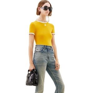 Courreges contrast t-shirt
